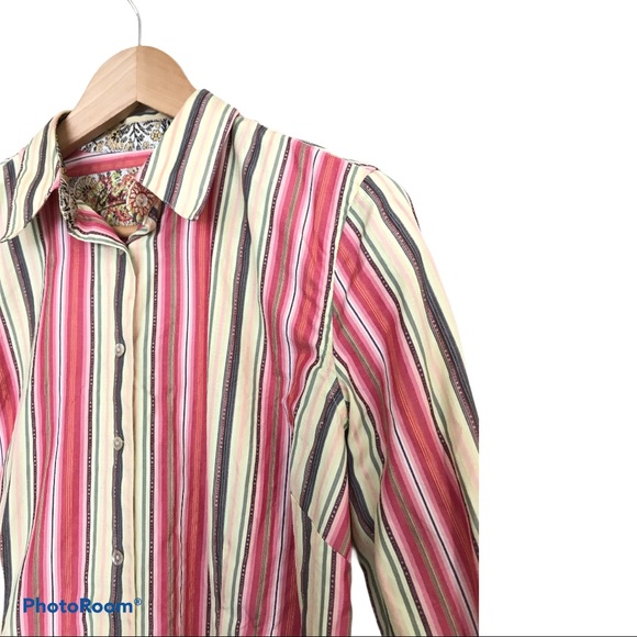 Robert Graham Women’s Button Up Shirt 3/4 Sleeves - Picture 5 of 13